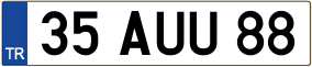 Truck License Plate